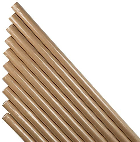 HRB Packpapier, 30 Meter Kraftpapier Natur Papier 10 Rollen a 3,00m x 0,70m Packpapierrolle, Schrenzpapier