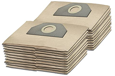 Invest - Staubsaugerbeutel Ersatz, Filtertüten Beutel Kompatibel mit Kärcher: 2701, 2701 TE, 2731, 3011, 6.904-051, K 2001, K 2701, K 2701 TE, WD 3, WD 3 Battery Premium Set - Braun, 10 Stück