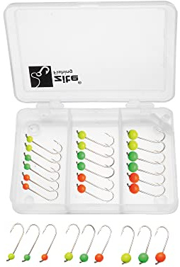 Zite Fishing Micro Tungsten Jigheads mit Forellen-Haken | Ultra Light Tungsten-Perlen 0,3-1,2g Montiert 27 STK Set - Neon oder Metallic - Wolfram-Angelhaken in Größe 6