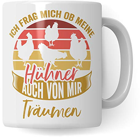Pagma Druck Hühner Geschenk, Huhn Tasse Geschenkidee, Spruch Becher Hühnerhalter Hühnerhaltung Hühnerhof Bauernhof, Kaffeetasse Hühner Henne Hahn Gockel