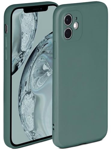 ONEFLOW Soft Case für iPhone 12 mini Hülle aus Silikon mit Kameraschutz, Silikonhülle mit erhöhtem Schutz fürs Display, Backcover Schutzhülle, weiche Handyhülle, Petrol