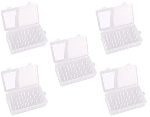 joyMerit 5X Nähgarn Aufbewahrungsbox Nähfaden Sortierbox Nähgarnhalter für 42 Garnrollen