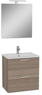 Vitra - Mia Mobile 59x61x39,5 cm per bagno con specchio, lavabo e illuminazione LED, Cordoba (MIASET60C) - MIASET60C