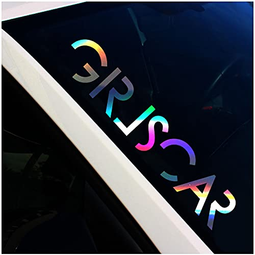 Frontscheibenaufkleber Schriftzug Girlscar Aufkleber für Windschutzscheibe Heckscheibe Frontscheibe Auto Fahrzeug Dekor Sticker FS128 (Hologramm, Außenklebend)