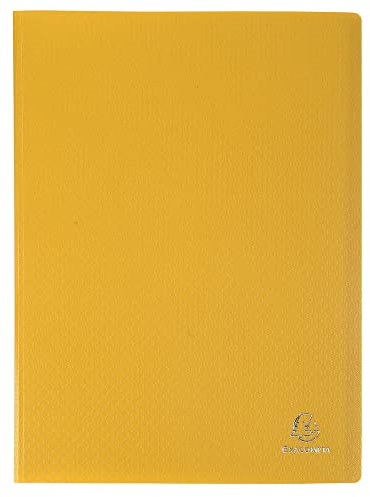 Exacompta - Rif. 8569E - 1 portadocumenti OPAK - 60 buste grana antiriflesso - 120 viste - per formato A4 - dimensioni 24 x 32 cm - copertina in polipro morbida - colore giallo