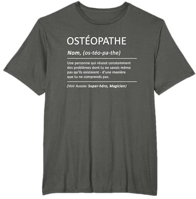 Ostéopathe Drôle Définition Humour Ostéopathie T-Shirt