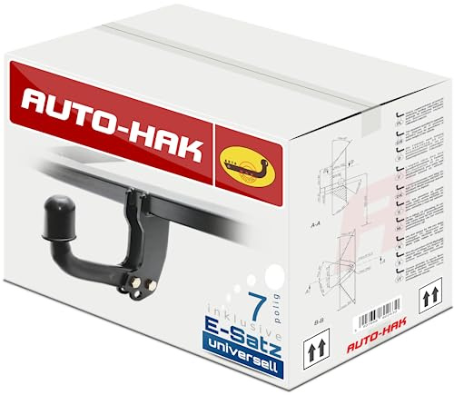 AUTO-HAK NEU Anhängerkupplung AHK starr kompatibel mit Opel Astra K V Sports Tourer Kombi ab 03.2016 mit 7-polig Universal-Elektrosatz/E-Satz