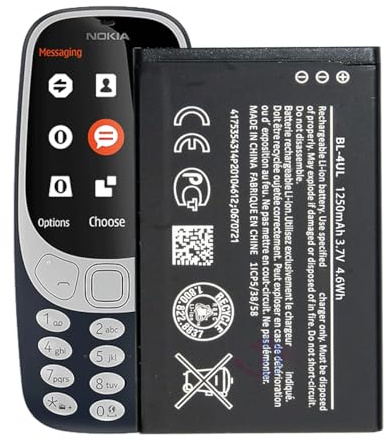 BL-4UL Akku für Nokia 3310 Asha 225, 3310, 3310 3G - Modell 2017