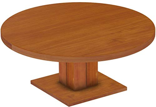 B.R.A.S.I.L.-Möbel Brasilmöbel Couchtisch Rio UNO Rund 120 cm Kirschbaum Wohnzimmertisch Holz Säulentisch Pinie Massivholz Stubentisch Beistelltisch Größe und Farbe wählbar