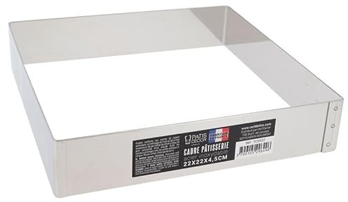 Cadre à mousse inox H 4,5 cm 22 x 22 cm