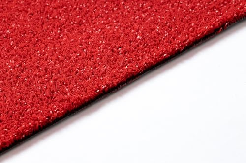 rugsx Gazon Artificiel Fire Rouge Dimension finie 100x400 cm