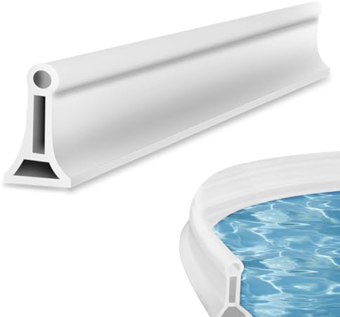 mizikuu 2M Schwallschutzleiste Dusche, 3x4cm Höhe Faltbare Duschtürschwelle | Auslaufsicherer,Gebogen,Selbstklebend Gummi,Flexible Schwallschutz,für Nass Trocken Trennung,3cm Breit x 4cm Höhe,Weiß