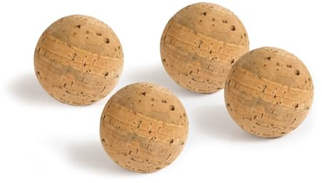 Yoga Studio Unbranded Kork-Massagebälle, 4er-Pack, Triggerpunkt-Therapieball, Korkball-Roller für Muskelverspannungen, Tiefengewebeentlastung, 4er-Set (3 cm)