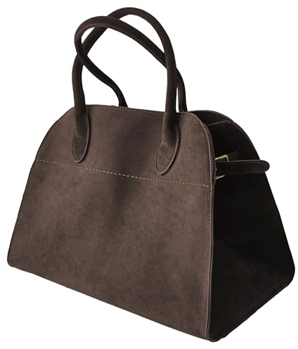 Große Tragetasche aus Wildleder für Damen, Ledertasche, Retro-Geldbörsen, Crossbody-Tasche, trendige Handtasche, Arbeitstasche 2024