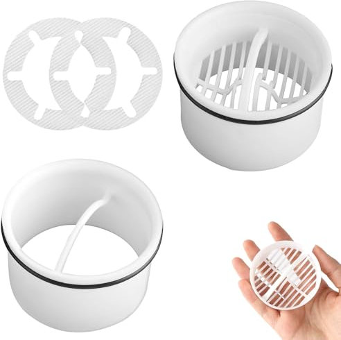 6 Stück Haarsieb Dusche,Abflusssieb Dusche Haarfänger Dusche Sieb Dusche Abfluss Haare,Duschsieb Abfluss Haare Filtert Lebensmittelreste und Haare, Geeignet für Küchen Bäder Toilette und Waschräume