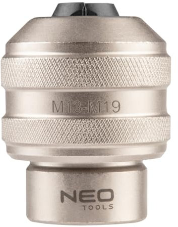 NEO TOOLS Spannfutter für Gewindebohrer, Gewindeschneid Bohrfutter, Werkzeughalter, Akkuschrauber/Bohrmaschine, Gewindebohrer Adapter