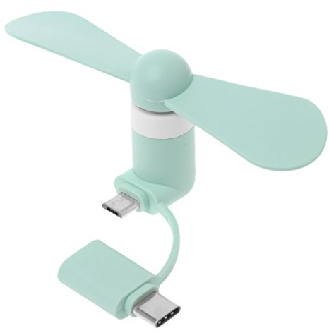ULIJTH Travel Portable Cell Phone Fan Type-C USB C Cooling Cooler For Smartphone Fans