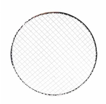 WUJIHE 1 griglia rotonda usa e getta in ferro per arrosto, griglia per barbecue, barbecue, griglia quadrata per barbecue, 25/28/33 cm (33 cm)