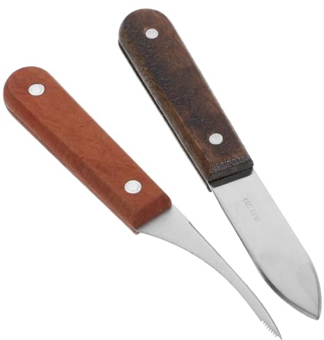 UKCOCO Coltello per Ostriche e Sgusciatore di Crostacei Utensile da Cucina Apriostriche Sbucciatore per Gamberetti Comodo da Impugnare e Usare