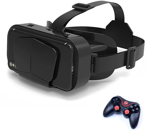 Gafas 3D de Realidad Virtual, Gafas VR, 3D VR Gafas de Realidad Virtual, Gafas 3D VR para Smartphone, Compatible 4.7-7.2 Inch' Smartphone Amplia compatibilidad por Android/iOS(E)