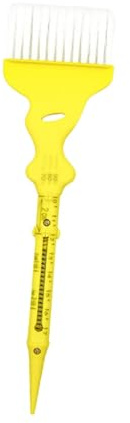 DEVNWIGMO Spazzola per Tinture per Capelli Tintura per Capelli Spazzola Dritta Design Elasticizzato Strumento per Tintura Strumento per Colorare I Capelli Strum, giallo