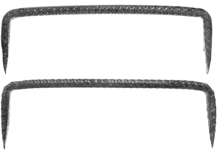 NULYLU 2 pièces Clous à Double Pointe Acier Pointes Affûtées pour Fixation Solide Menuiserie Clous Robustes pour Travaux de Fixation et Outillage Professionnel