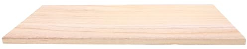 KICHOUSE Panneau de Bois Rectangulaire 40x20cm Bois Brut 1.1cm pour Armoire Artisanale et Projets de Bricolage Multifonction