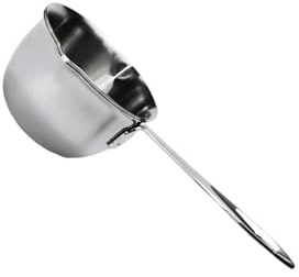 susiodeu Nonstick Sauce Pans Mini Simmer Pot Kitchen Candle Melting Cup Rust Proof Durable Heating Pan for Home Cooking, 9.8CM