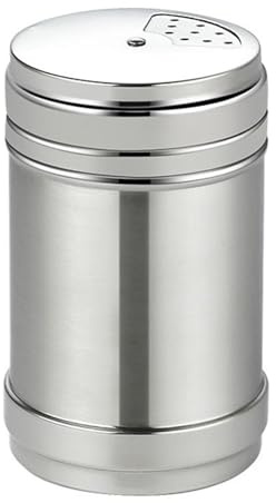 Salero, draga de acero inoxidable, orificios para verter, tarro de condimento, tarro de condimento multifuncional para sal, canela, azúcar, harina (L)