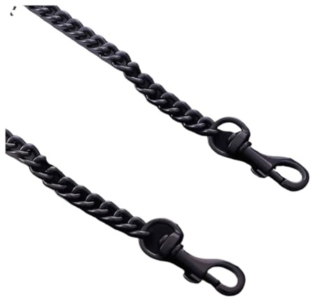 EWUHYFP Väskkedja i aluminium, utdragbara remmar för remmar och tillbehör(Gunmetal, 40 cm)