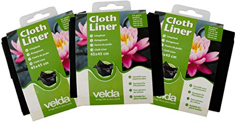 velda Cloth Planting Basket Liner 45 x 45cm (3 Pack)
