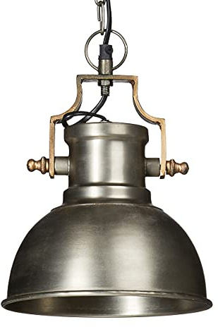 130 x 21 x 21 cm hängande lampa med klockformad lampskärm i industriell stil pendellampa tillverkad av metall pendellampa E27 upp till 40 W, antracit