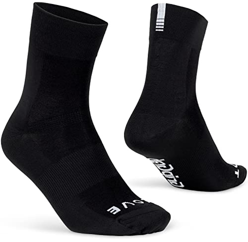 GripGrab Lightweight SL Fahrrad Socken Sommer - Radsocken Kurz & Lang | Coolmax Material mit Mesh-Zonen, 1er & 3er Pack, ca. 9 cm kurz / ca. 15 cm lang, minimales Branding