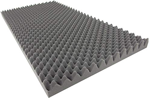 Dibapur Mousse alvéolée (type 100 x 50 x 4 cm) - Mousse acoustique pour une isolation acoustique efficace