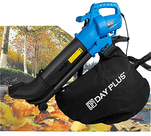 Leaf Blower 3500 Electric Garden Blower Vacuum & Mulcher with Adjustable Speeds and Telescopic Tubes, 3 in 1 leaf hoover Cleaning Tool for Lawn Care, Courtya Wood Chips, Garden Debris, Grass Cuttings