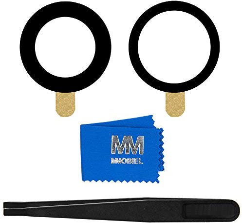 MMOBIEL Rear Camera Glass Lens Compatible with iPhone 13/13 Mini 2021 Camera Glass with Double Sided Adhesive Tweezers and Cloth Included