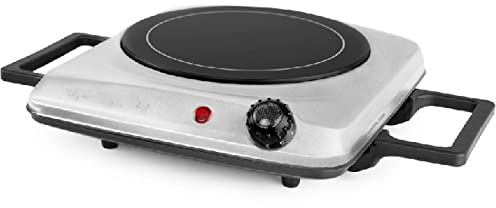 Suinga Piastra in vetroceramica portatile 1200 W. Diametro superficie di cottura: 177 mm. Corpo in acciaio inox.