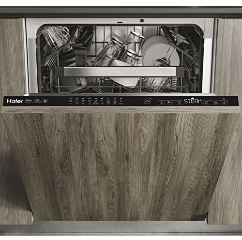 Haier WASHLENS SERIE 2 XI 6C3D0FB vollintegrierter Geschirrspüler / 16 Maßgedecke/Breite 60 cm/Dampffunktion/Smart Home: Wi-Fi, Edelstahl