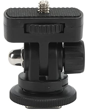 Jectse Mini Rótula, con Montura de Zapata Fría Extraíble Y Tornillo de 1,4 Pulgadas 180 Grados Mini Montura de Monitor Ajustable para Monitor de Campo Micrófono Luz LED, para Cámara Pequeña