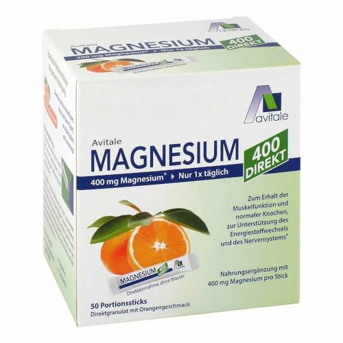 Avitale Magnesium 400 Direktgranulat Orange, 50 St. Beutel