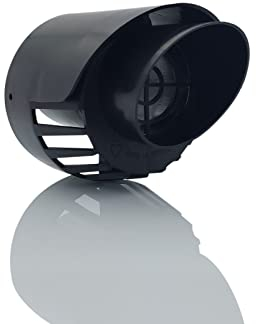 TYGERIX 60/100 mm Coaxial Wall Terminal for Boiler Suction and Evacuation | Black Polypropylene | Air and Smoke Exhaust for Condensing Boiler