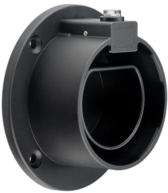 goobay 61141 Wandhalterung Typ 2 Ladekabel für Elektroautos/EV Kabelhalterung für Wandmontage, Schwarz