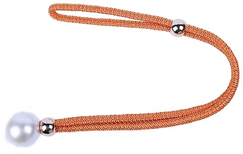Gardinenbänder 2 Stück Gardinenbänder Ohne Gestanzte Gardinenkordel Vorhangzubehör Gardinenschnalle Schnalle, Orange