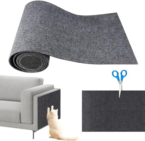 YJWZ Kratzmatte Selbstklebend,30 * 100cm Kratzmatte für Katzenwand,DIY Zuschneidbare Kletter-Katzenkratzer,Kratzmatte Katze Sofa MöBelschutz für Schützt Teppiche Sofa MöBelschutz