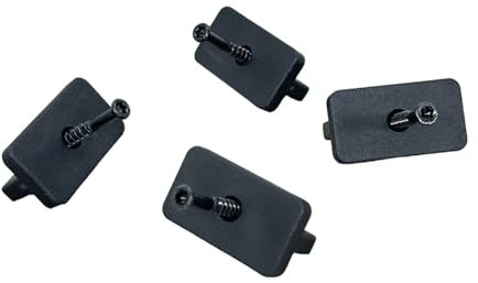 Composite Decking T Clips Fixing, Stainless Steel Black Screws Included, Pack of 100/500/1000, 5mm Decking Spacer, Suitable for Most of The Market Products, Plastic Decking Clips (100)