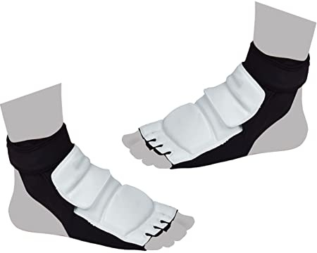 KLLJRFW Taekwondo Sparring Gear Protezione per i piedi Protezione per i piedi da boxe per allenamento Traspirante Comoda antiscivolo (S 30-33)