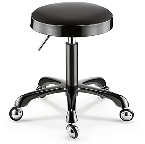 quodsrtas Rollhocker, Kosmetikstuhl, drehbar, Friseurhocker, hydraulische Massagehocker, Arbeitsstühle für Spa, Zeichensalon, Tattoo-Arbeit, Büro, Barhocker