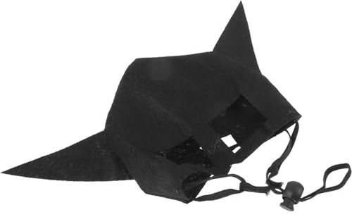 ORFOFE Haustier Hut Im Fledermausdesign Verstellbare Katzenmütze Für Halloween Niedliches Kostüm-Accessoire Für Kleine Haustiere Langlebige Kopfbedeckung Aus Filz Für Partys