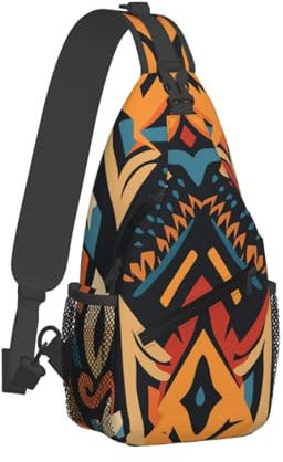 QVUEagriSJ Umhängetasche für Damen und Herren, ethnisches geometrisches Muster, Crossbody-Tasche, Brusttasche für Reisen, Sport, Ethnisches Bohemian-Muster, Einheitsgröße, Sling-Rucksäcke