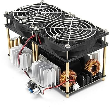 Módulo de calentamiento por inducción de 1800W ZVS, placa de calentamiento por inducción de bajo voltaje 12V-48V, módulo de máquina DIY con calentador Flyback Equipo de calentamiento por inducción